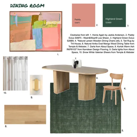 Dining Room Interior Design Mood Board by Sarahsig on Style Sourcebook