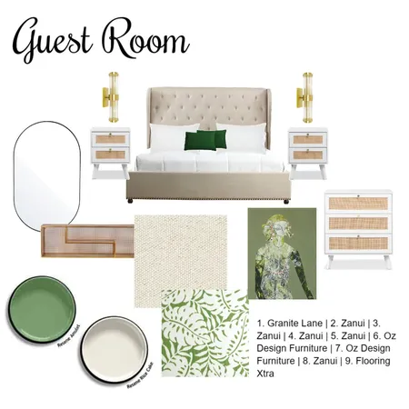 Guest Room Sample Board Interior Design Mood Board by KerryW on Style Sourcebook