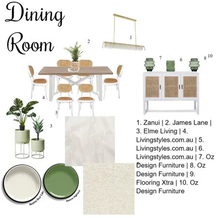 Dining Room Sample Board Interior Design Mood Board by KerryW on Style Sourcebook