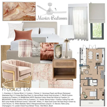 Luxe Country Bedroom Interior Design Mood Board by Eleni.M Art and Design on Style Sourcebook