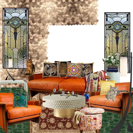 Eclectic Living Room Design by Malak Benzenberg Interior Design Mood Board by Malak_Benzenberg on Style Sourcebook