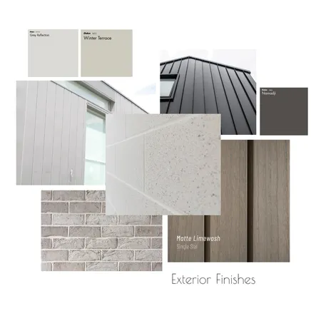 Initial Exterior Interior Design Mood Board by Rachel L. Gibbs on Style Sourcebook