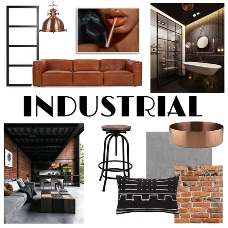 Industrial Interior Design Mood Board by Studio389 on Style Sourcebook