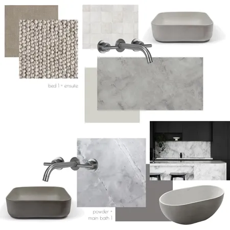 Initial Interiors - Ground Floor ensuite + bath 1 Interior Design Mood Board by Rachel L. Gibbs on Style Sourcebook