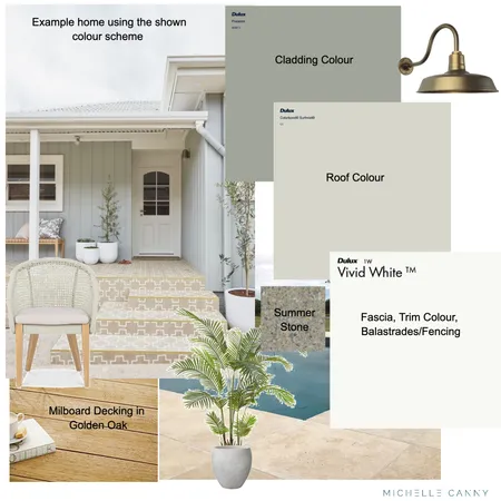 Coastal Exterior Mood Board Interior Design Mood Board by Michelle Canny Interiors on Style Sourcebook