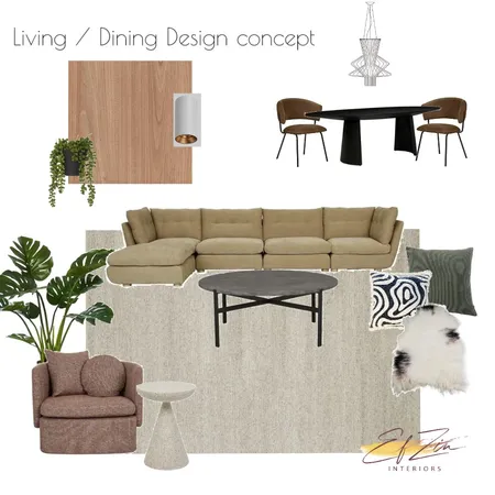 26 Maitland - Living / Dining Design concept Interior Design Mood Board by EF ZIN Interiors on Style Sourcebook