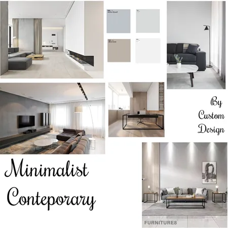 Minimalist Contemporary Mood Board Interior Design Mood Board by Valentina Pazzaglia on Style Sourcebook