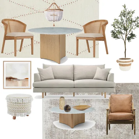 Modern Warm Living Room Interior Design Mood Board by Cemre on Style Sourcebook