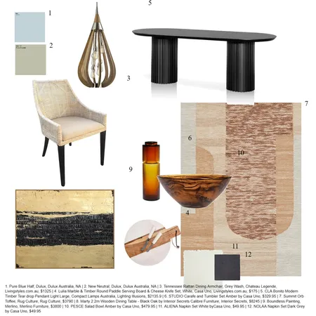 Dining Interior Design Mood Board by NF on Style Sourcebook