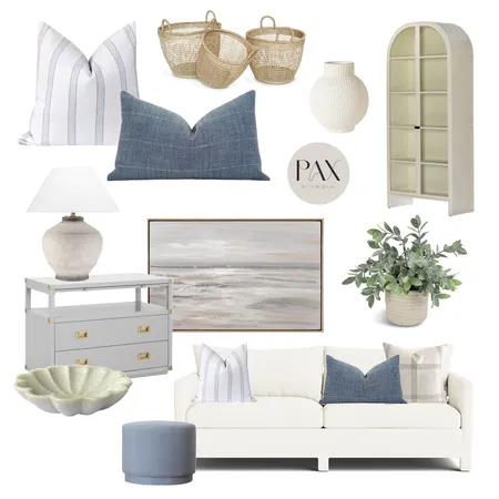 Living Concept Coastal Interior Design Mood Board by PAX Interior Design on Style Sourcebook