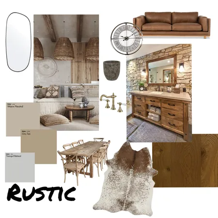 Rustic Interior Design Mood Board by Scarlett Sommerville on Style Sourcebook