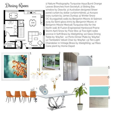 Dining Room Interior Design Mood Board by Navi on Style Sourcebook