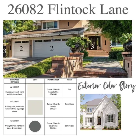 Flintock Exterior Color Story Interior Design Mood Board by MicheleDeniseDesigns on Style Sourcebook