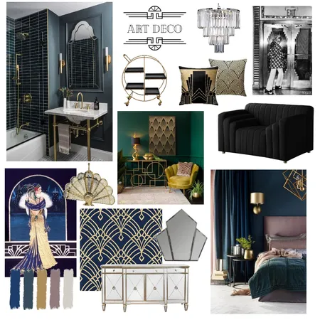 Art deco final 2 Interior Design Mood Board by RCI on Style Sourcebook