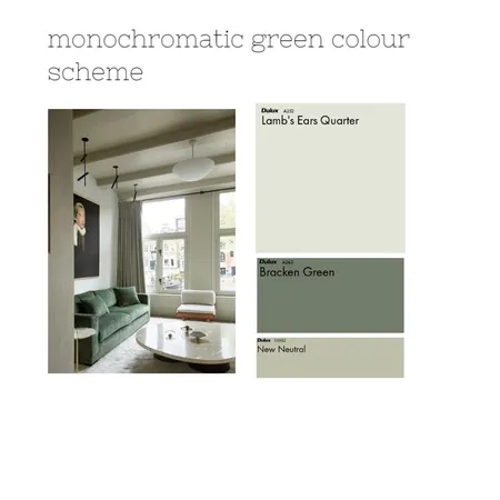 monochromatic green Interior Design Mood Board by Huug on Style Sourcebook