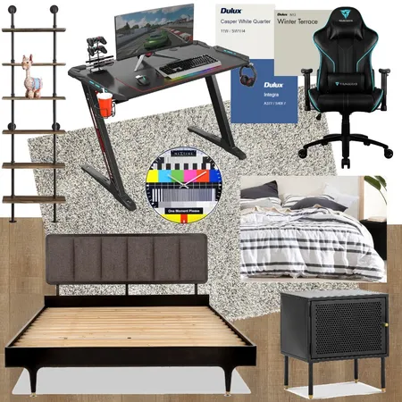 teenager gaming bedroom Interior Design Mood Board by Decor n Design on Style Sourcebook