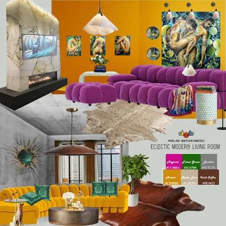 Eclectic Living Room Design_Malak Benzenberg Interior Design Mood Board by Malak_Benzenberg on Style Sourcebook