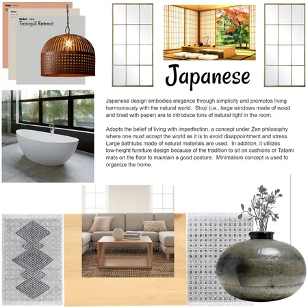 Japanese Interior Design Mood Board by spacarro on Style Sourcebook