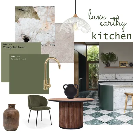 Luxe Earthy Kitchen Interior Design Mood Board by RosieBallagh on Style Sourcebook