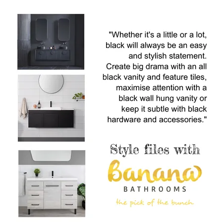 Banana bathrooms style files Interior Design Mood Board by shelleywylie on Style Sourcebook