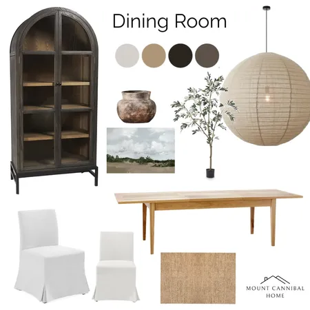 Neutral Dining Room Interior Design Mood Board by Mount Cannibal Home on Style Sourcebook