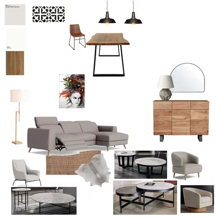 LoungeDining Interior Design Mood Board by blackmortar