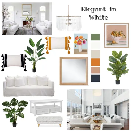 Elegant in White 1 Interior Design Mood Board by bakermichelle765@yahoo.com on Style Sourcebook