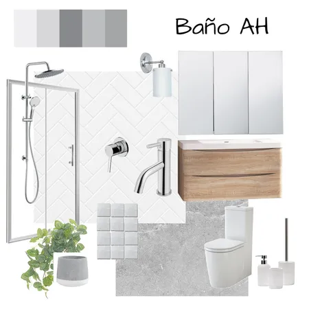 Baño white&gray Interior Design Mood Board by mar de los rios on Style Sourcebook