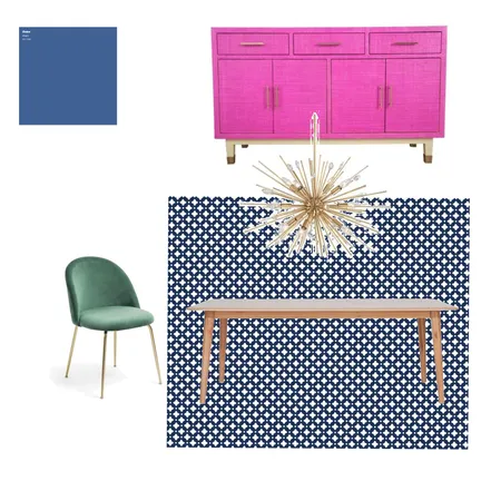 Retro Dinning Room Interior Design Mood Board by solangehale on Style Sourcebook