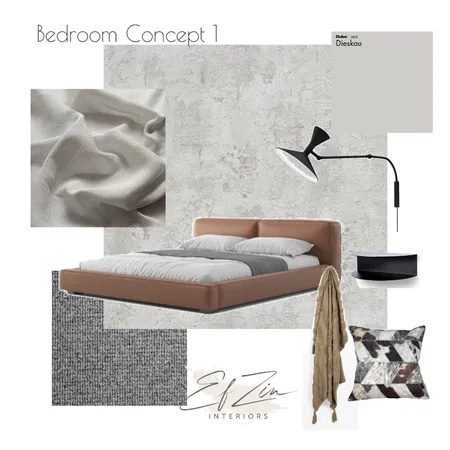 Nick's home - Bedroom Concept 1 Interior Design Mood Board by EF ZIN Interiors on Style Sourcebook