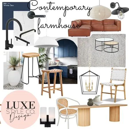 Contemporary Farmhouse2 Interior Design Mood Board by Luxe Style Co. on Style Sourcebook