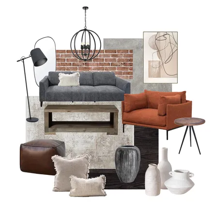 Industrial living Interior Design Mood Board by stel65 on Style Sourcebook