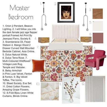 Bedroom Interior Design Mood Board by aehs.interiors on Style Sourcebook