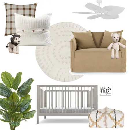 Neutral Nursery Interior Design Mood Board by Haus & Hub Interiors on Style Sourcebook