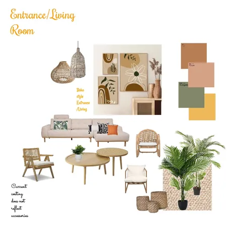 Entrance / Living Room Interior Design Mood Board by MeilingA on Style Sourcebook