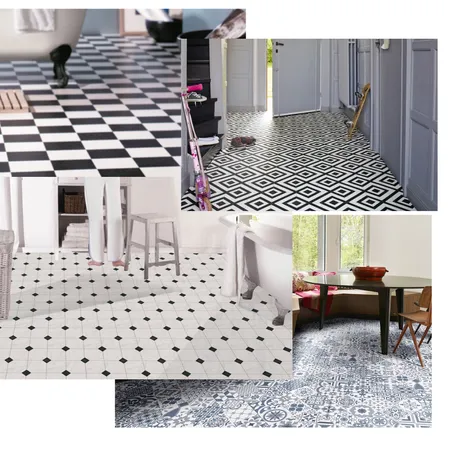 Vinyl Patterned Flooring Interior Design Mood Board by Perfect on Style Sourcebook