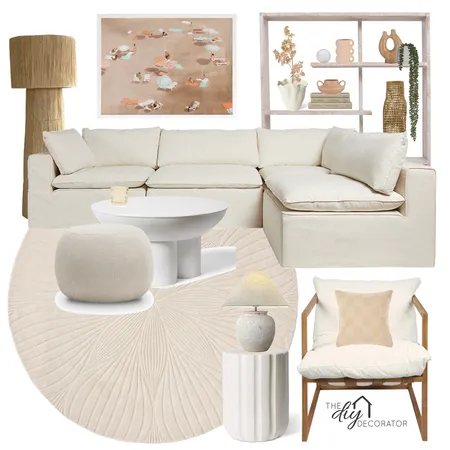 Neutral living Interior Design Mood Board by Thediydecorator on Style Sourcebook