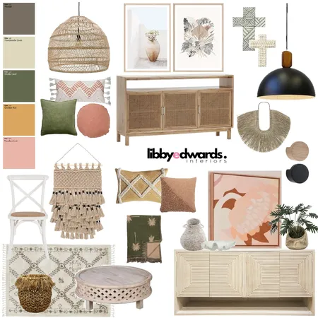 Modern Coastal Boho Moodboard Interior Design Mood Board by Libby Edwards on Style Sourcebook