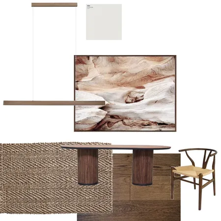 Monochromatic Dining Room Interior Design Mood Board by Tegan Interiors on Style Sourcebook