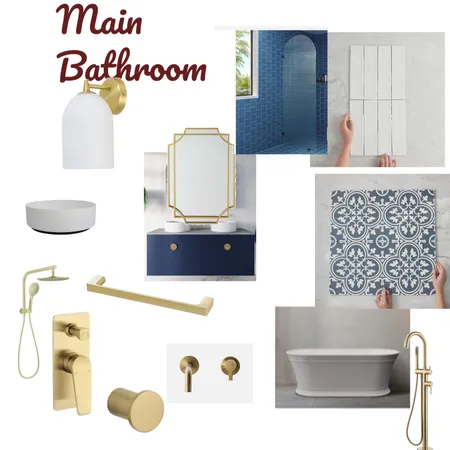 Main bathroom mood board Interior Design Mood Board by nicola.641@outlook.com on Style Sourcebook