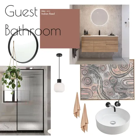 The Rise on Rosella - Guest Bath Interior Design Mood Board by The Rise on Rosella on Style Sourcebook