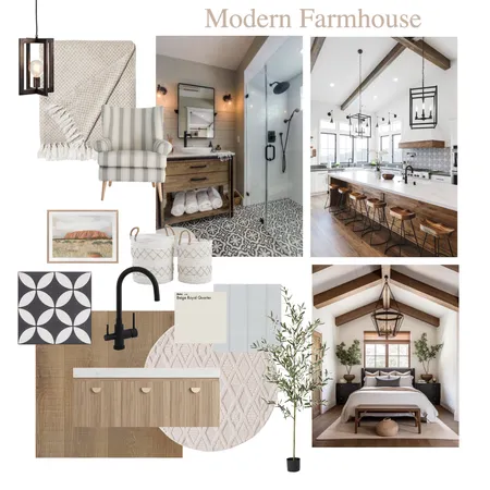 Modern Farmhouse Interior Design Mood Board by Alyssa Coelho on Style Sourcebook