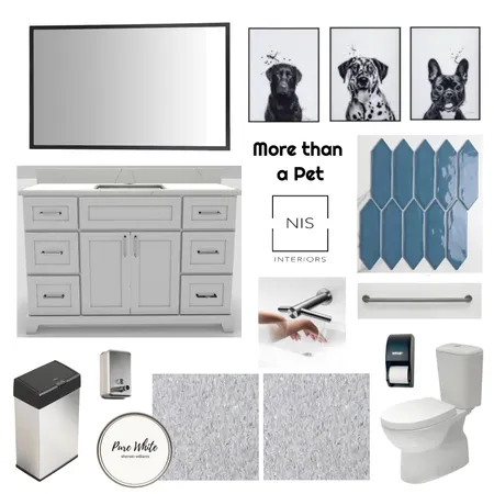 More than a Pet - Bathroom A & B Interior Design Mood Board by Nis Interiors on Style Sourcebook