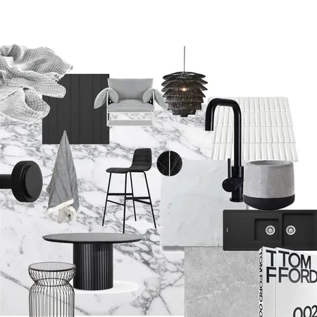 Achromatic Interior Design Mood Board by NCMDESIGN on Style Sourcebook