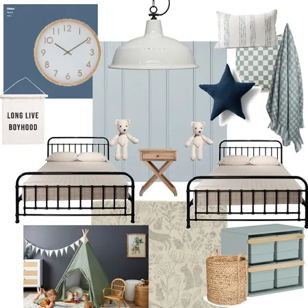 module 10 boys room Interior Design Mood Board by Giacomo on Style Sourcebook