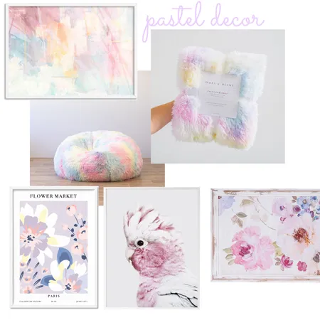 Pastel Decor Interior Design Mood Board by olive+pine on Style Sourcebook