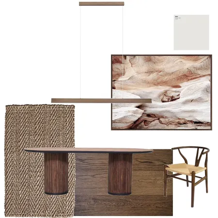 Monochromatic Dining Room Interior Design Mood Board by Tegan Interiors on Style Sourcebook