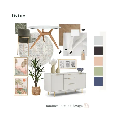 Modern Colonial - Alphington - Living/Dining Interior Design Mood Board by Families in Mind Design on Style Sourcebook