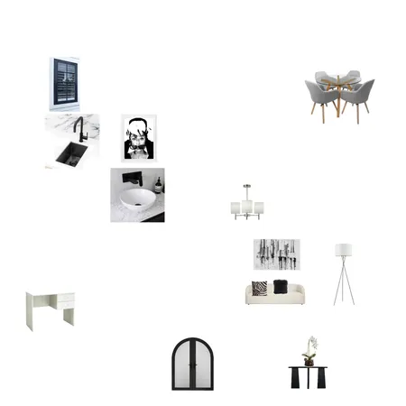 Achromatic scheme Interior Design Mood Board by fezeka99bhengu@gmail.com on Style Sourcebook