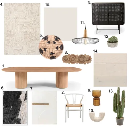 dinning room sample board Interior Design Mood Board by jasminezalena on Style Sourcebook